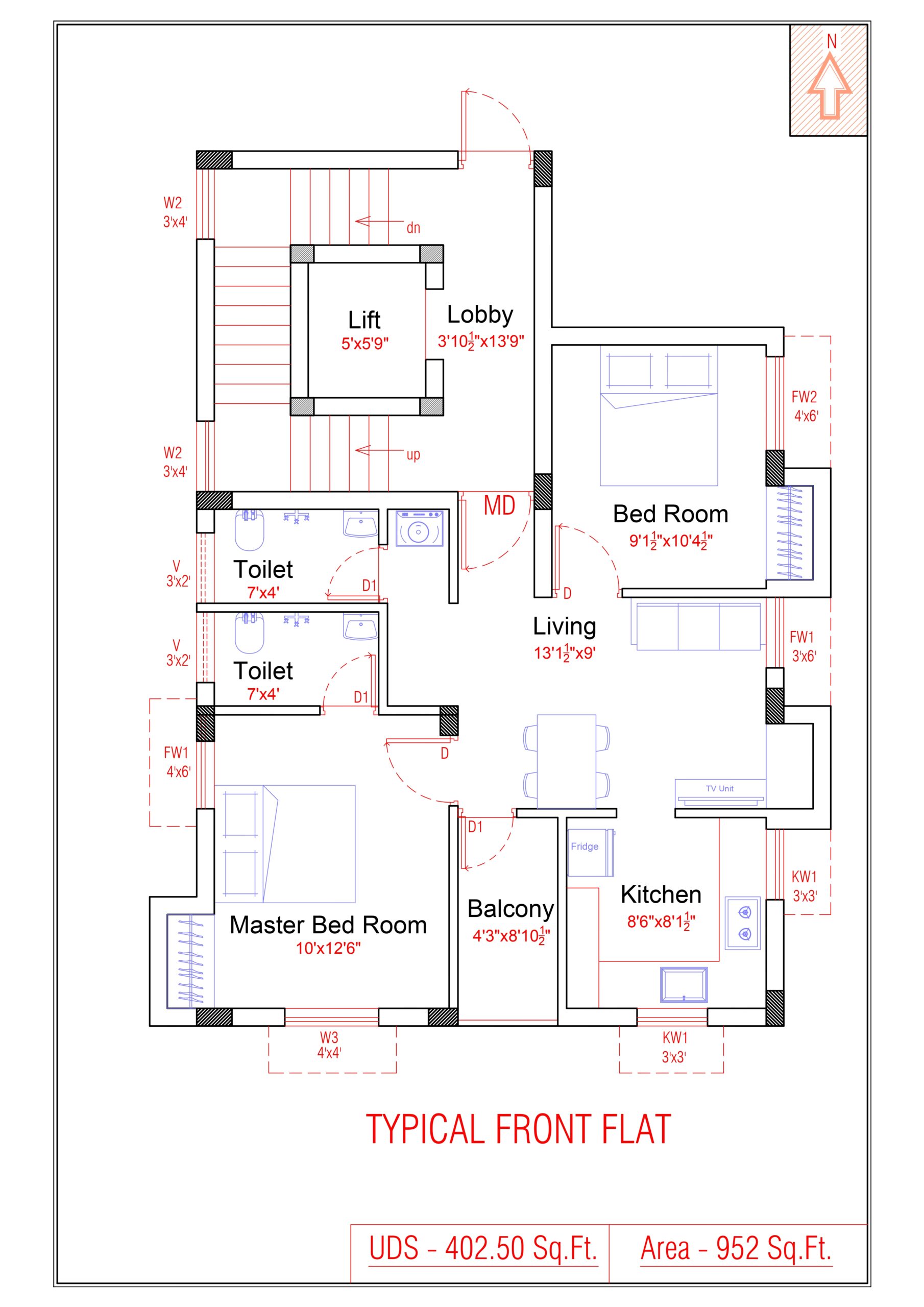 2A 2BHK – Road View